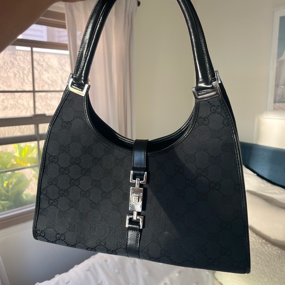 Gucci GG Canvas Small Bardot Hobo Jackie